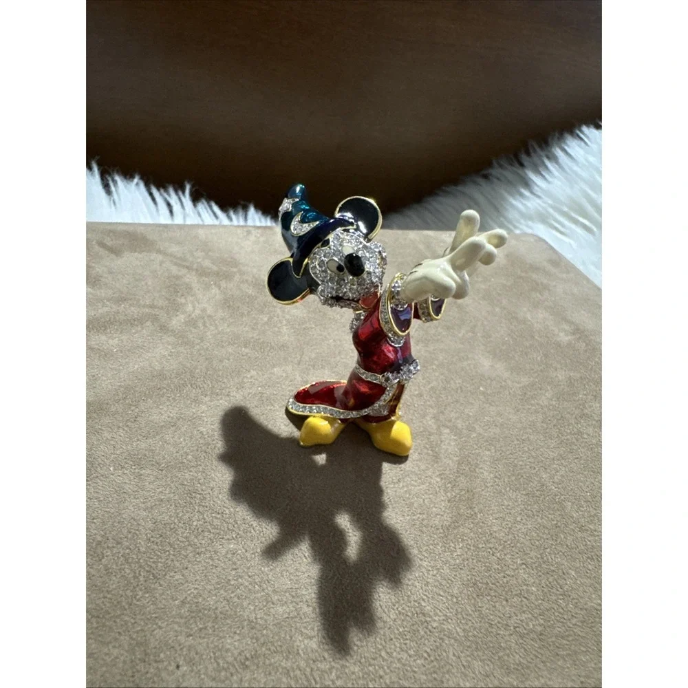 Disney Arribas Brothers Swarovski® Crystal Sorcerer Mickey Jeweled Sm Figurine